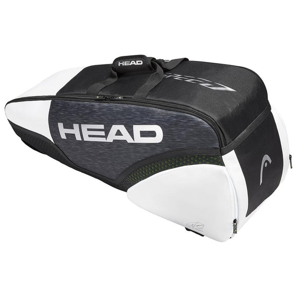 Djokovic 6R Combi Black and White Tennis Bag