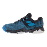 Men's Propulse Blast Gray and Blue Tennis Shoes
