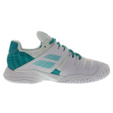 Women's Propulse Fury White and Mint Green All Court Tennis Shoes